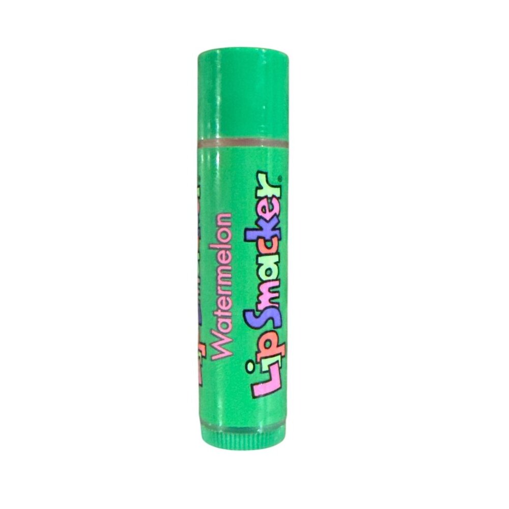 BONNE BELL Lip Smacker Balm WATERMELON Vintage BUBBLE FONT World of Smackers HTF